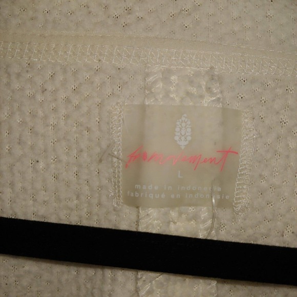 L Free People Movement Ziggy Up Cream Fleece - Picture 6 of 7